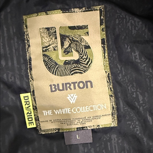 Burton Men's Gray and Orange Ski Jacket - Picture 2 of 8